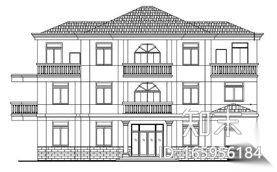 嘉兴某三层办公楼建筑结构设计图cad施工图下载【ID:165956184】