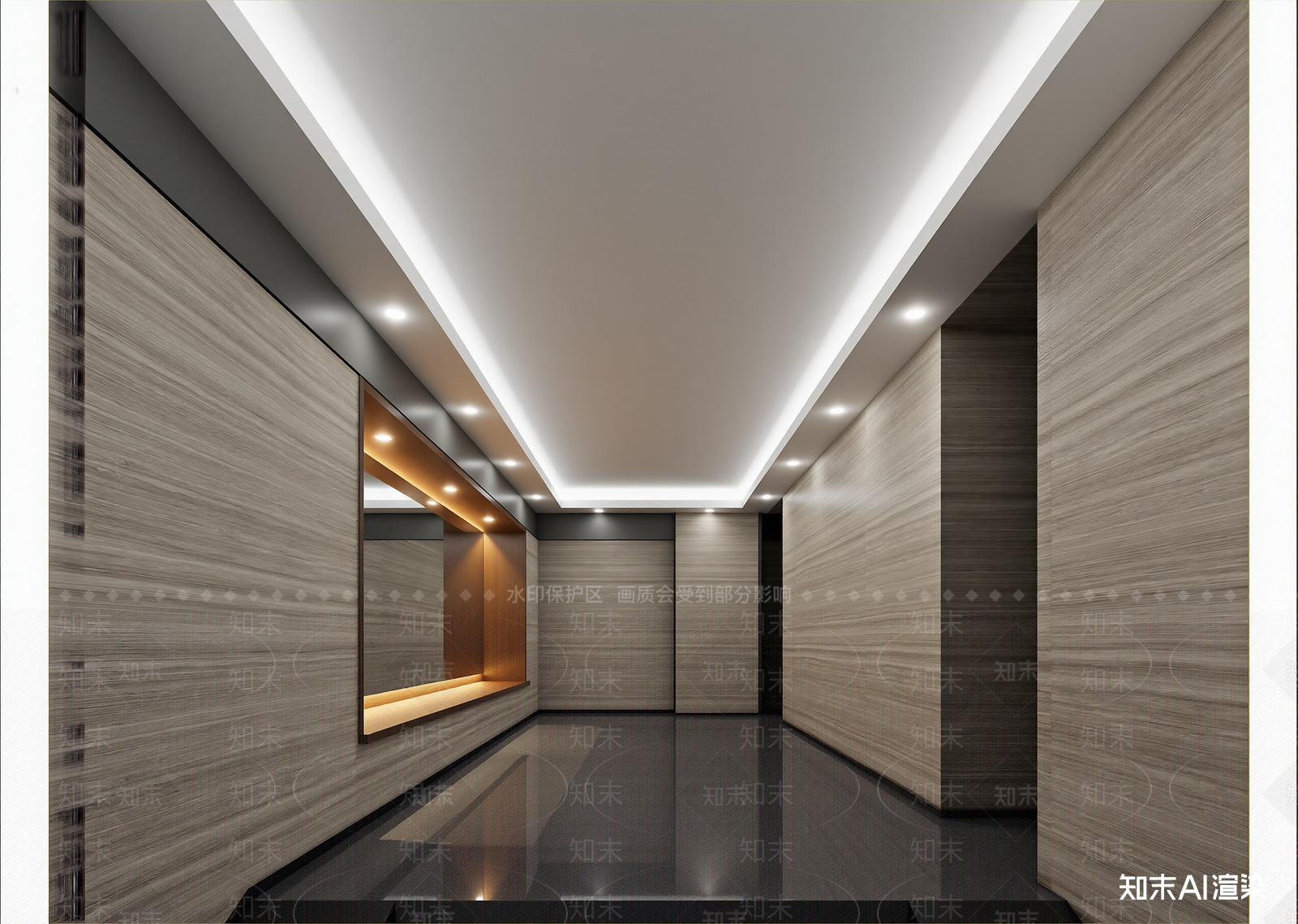 新中式走廊3D模型下载【ID:1214765679】