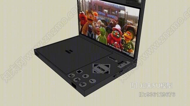 便携式DVD播放机SU模型下载【ID:936129676】