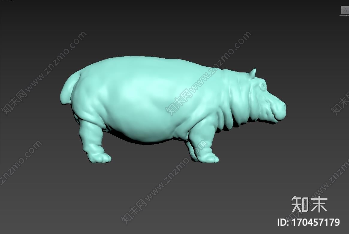 健壮的河马Hippo_t3d打印模型下载【ID:170457179】