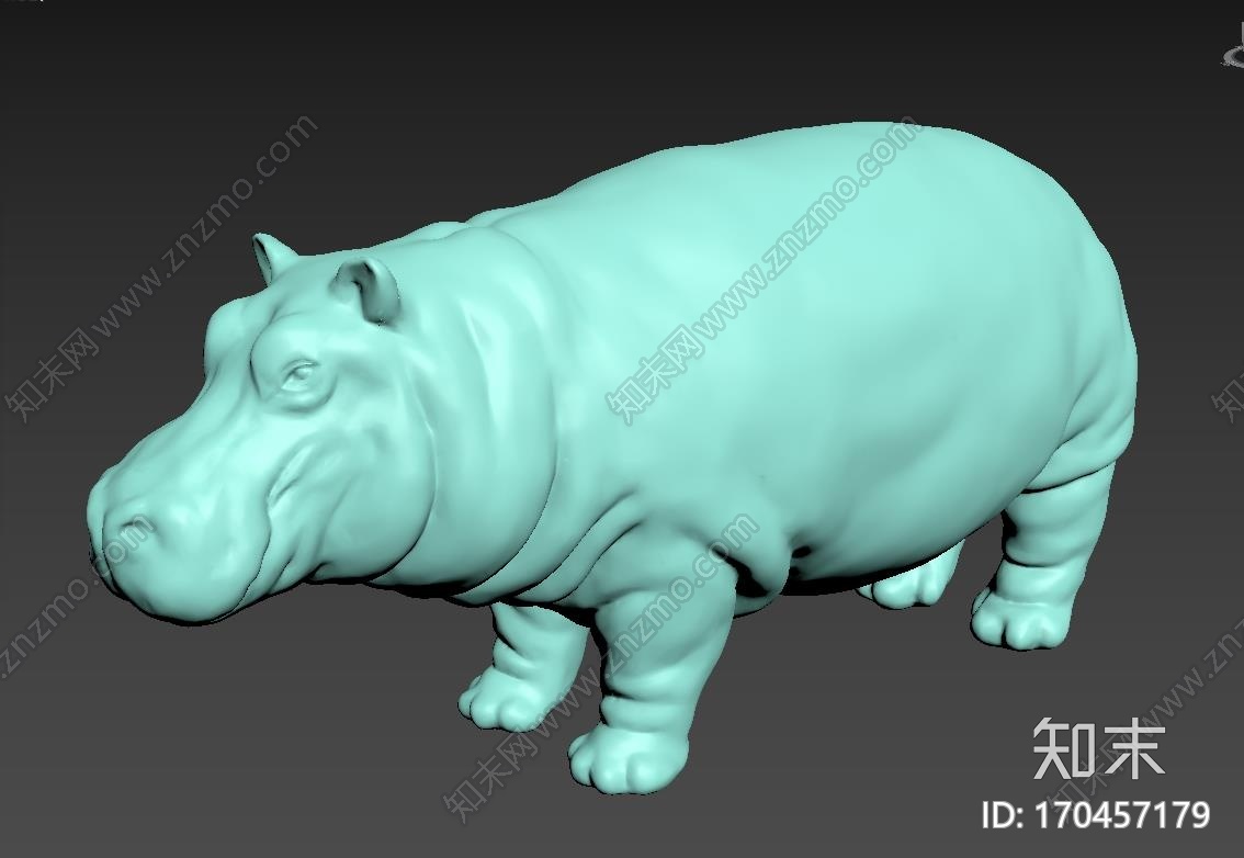 健壮的河马Hippo_t3d打印模型下载【ID:170457179】