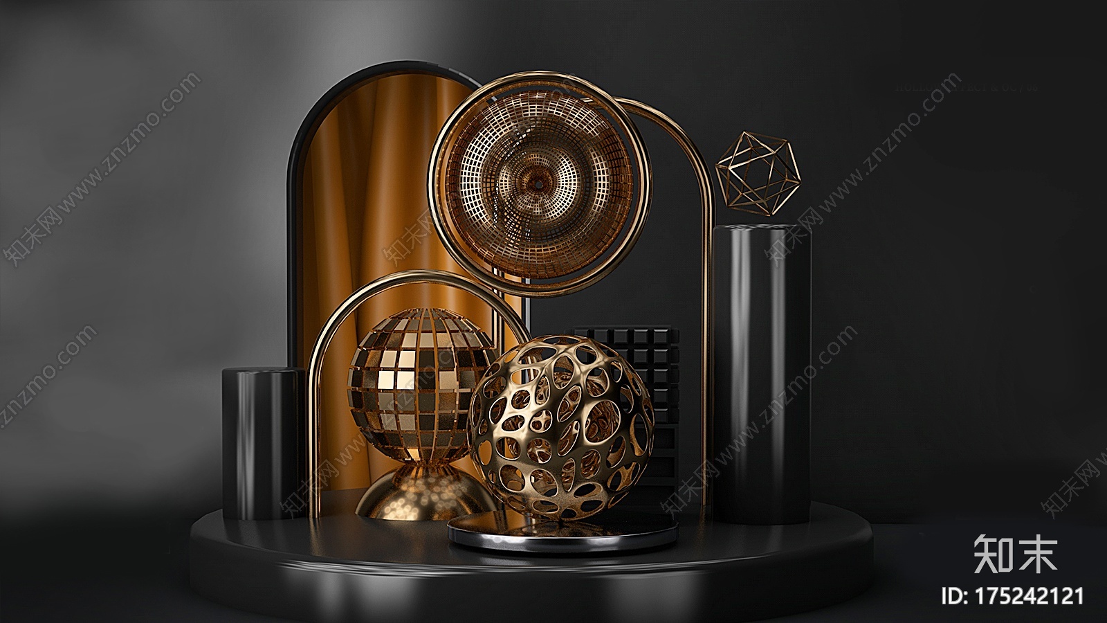 镂空摆件CG模型下载【ID:175242121】