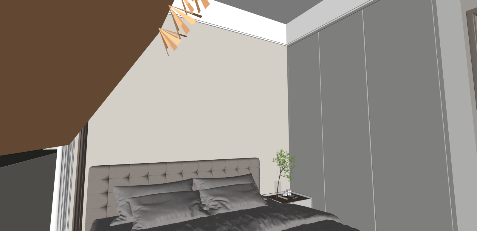 意式家居卧室SU模型下载【ID:1216043143】
