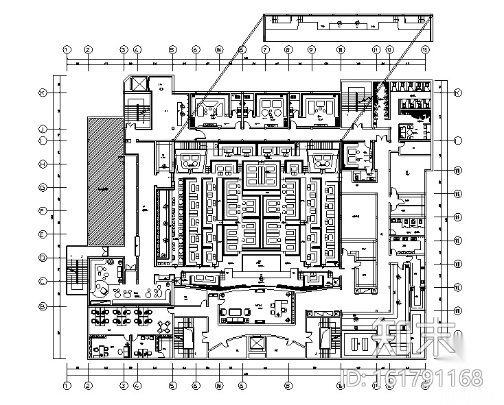 某酒吧空间设计施工图cad施工图下载【ID:161791168】