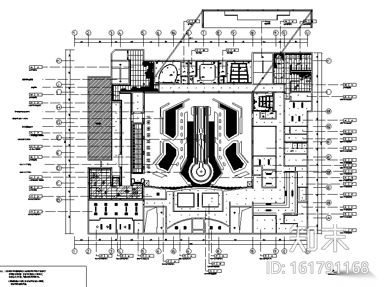 某酒吧空间设计施工图cad施工图下载【ID:161791168】