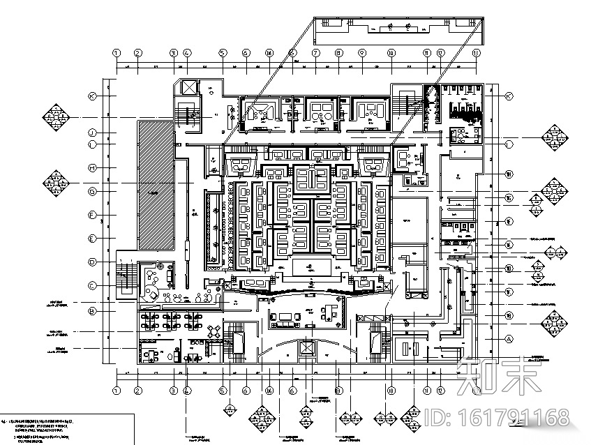 某酒吧空间设计施工图cad施工图下载【ID:161791168】