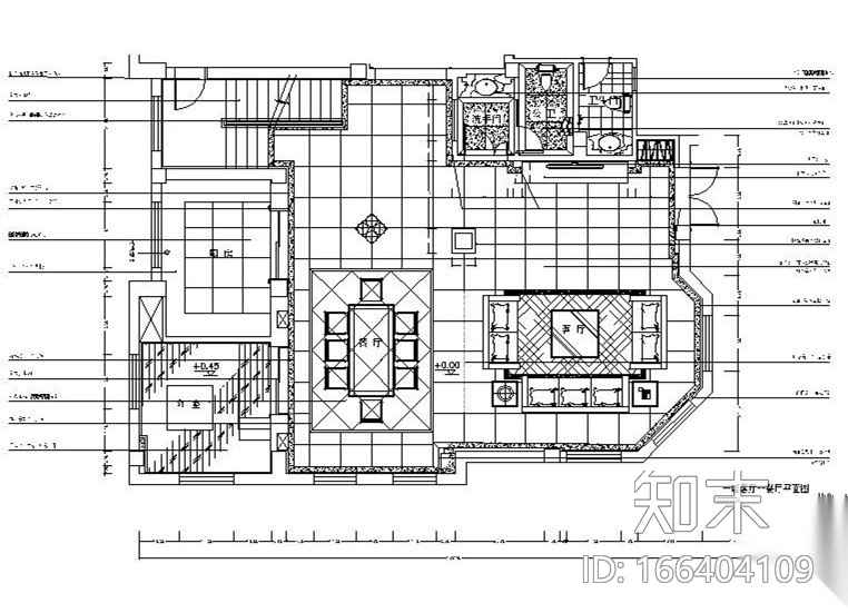 [南京]大型房地产名下欧式别墅室内设计CAD施工图施工图下载【ID:166404109】