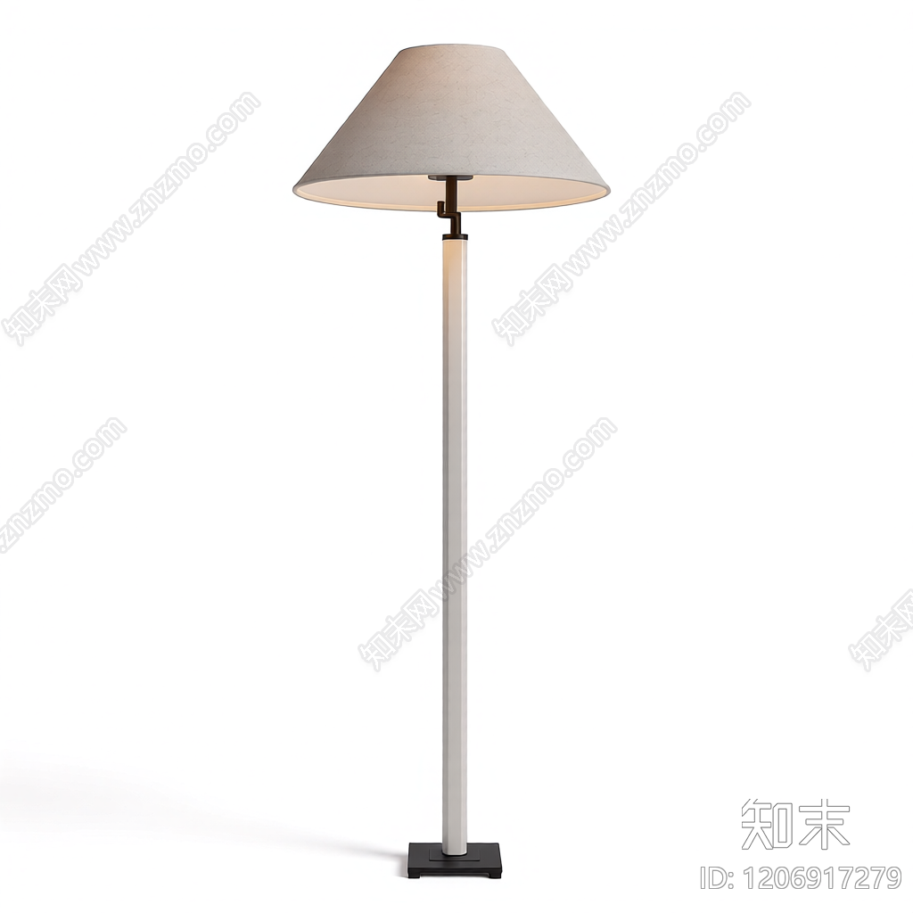 落地灯带灯罩3D模型下载【ID:1206917279】
