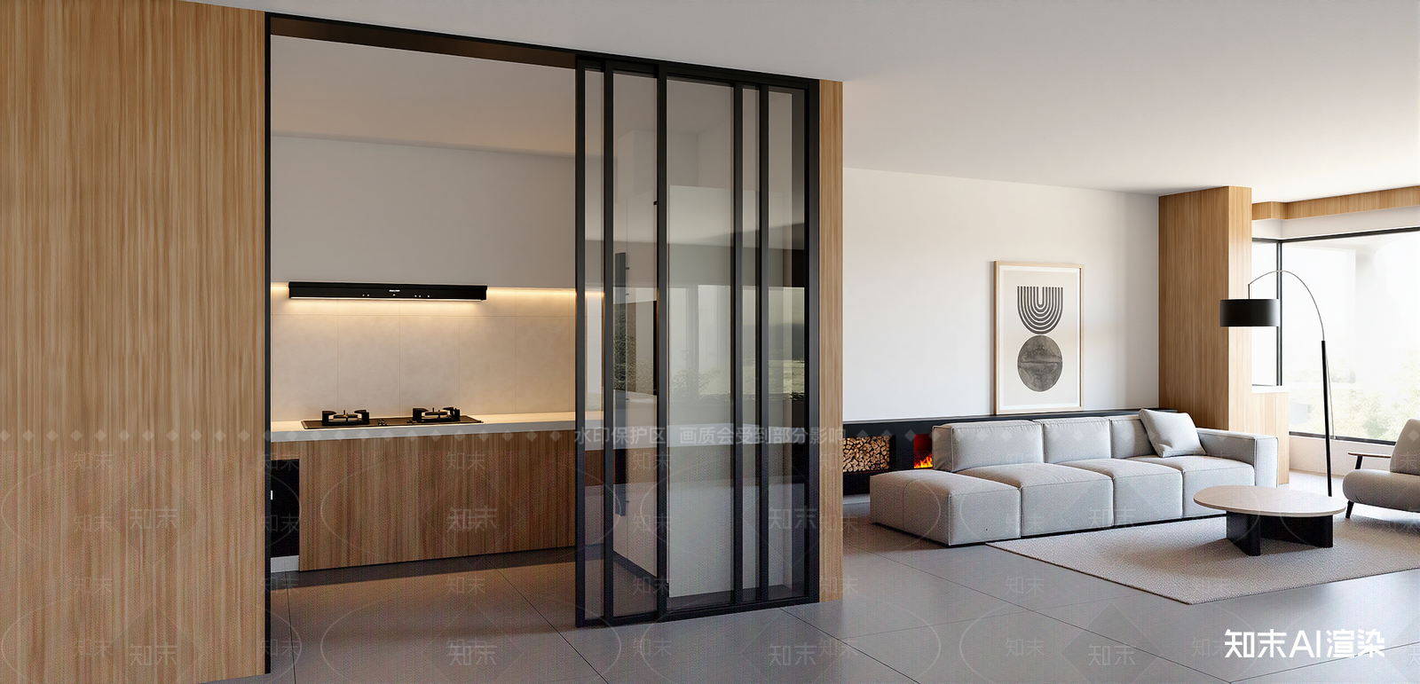 现代家居客厅SU模型下载【ID:1215965878】