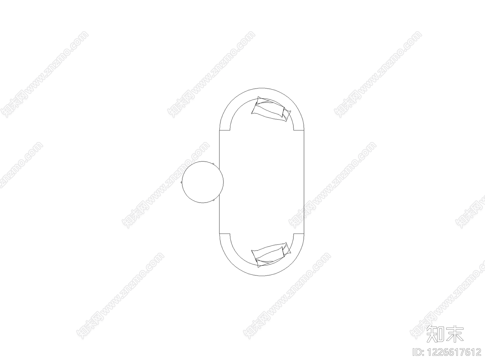 沙发cad施工图下载【ID:1226617612】