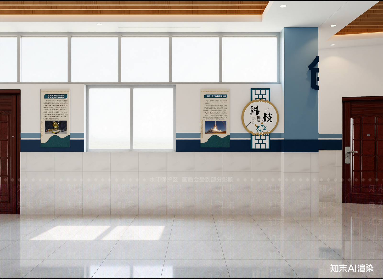 现代走廊3D模型下载【ID:1215021132】