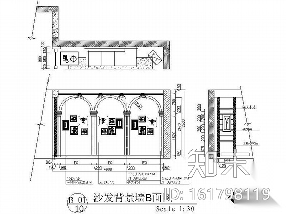 [南昌]简欧式三居室装修图（含效果图）施工图下载【ID:161798119】