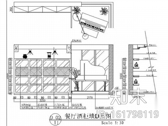 [南昌]简欧式三居室装修图（含效果图）施工图下载【ID:161798119】