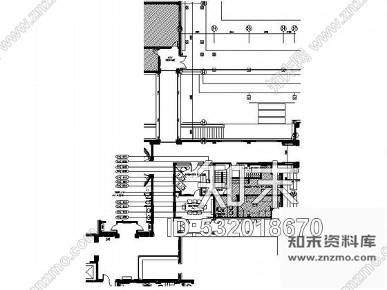 施工图杭州某主题连锁酒店商务中心内装修图cad施工图下载【ID:532018670】