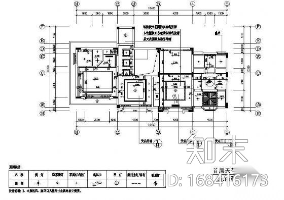 C1型别墅装修（东南亚)cad施工图下载【ID:168416173】