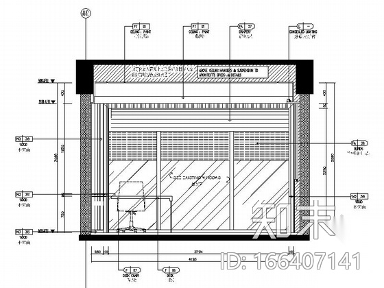 [广州]五星级酒店高档标准单人房装修施工图cad施工图下载【ID:166407141】