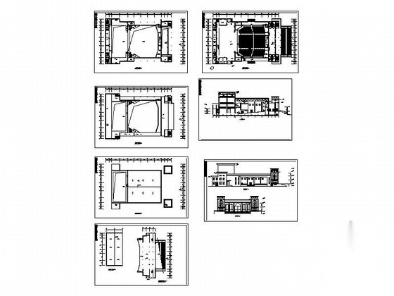 某县四层文化中心建筑方案图cad施工图下载【ID:166212121】