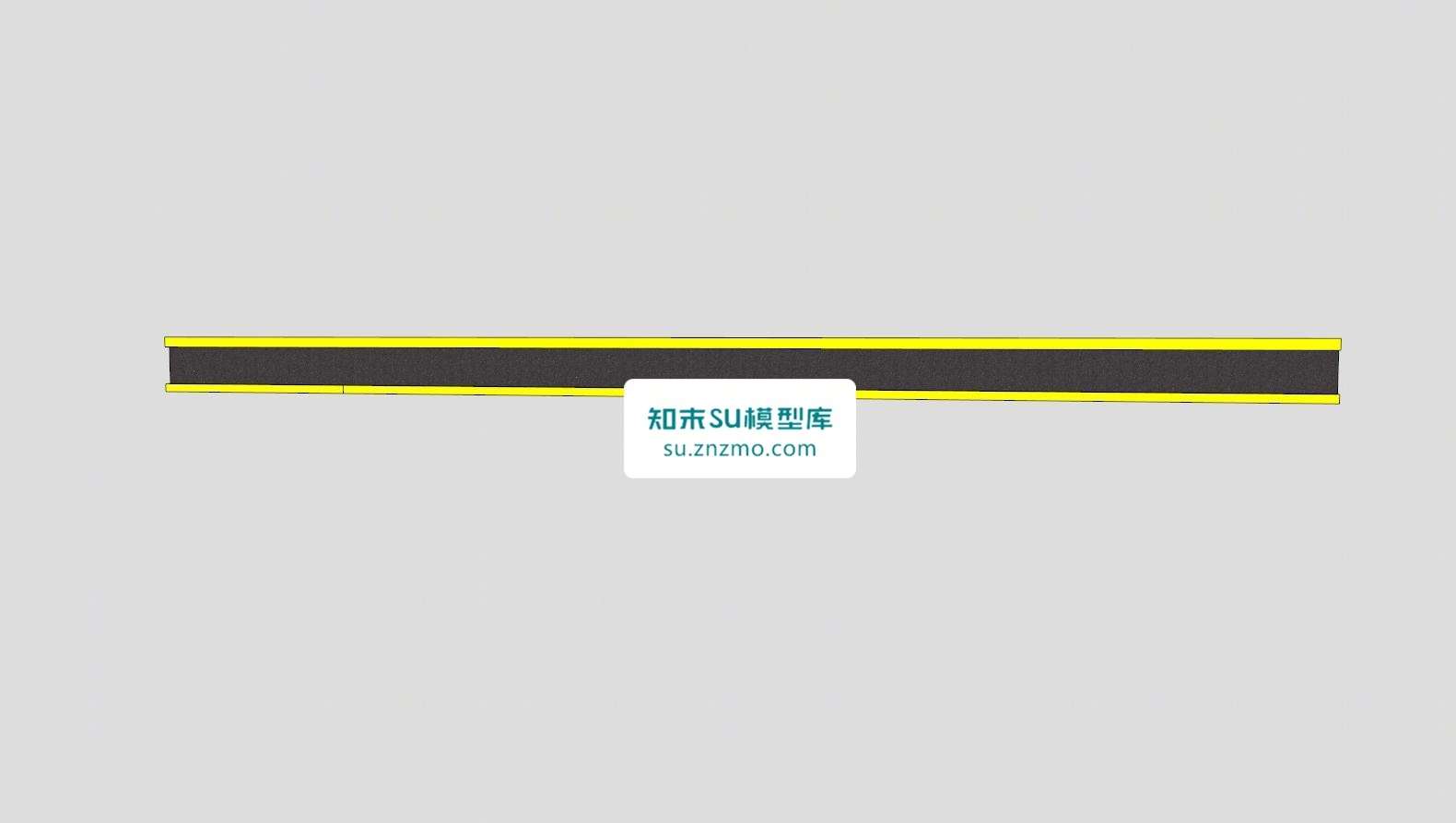 沥青路面道路SU模型下载【ID:148508187】