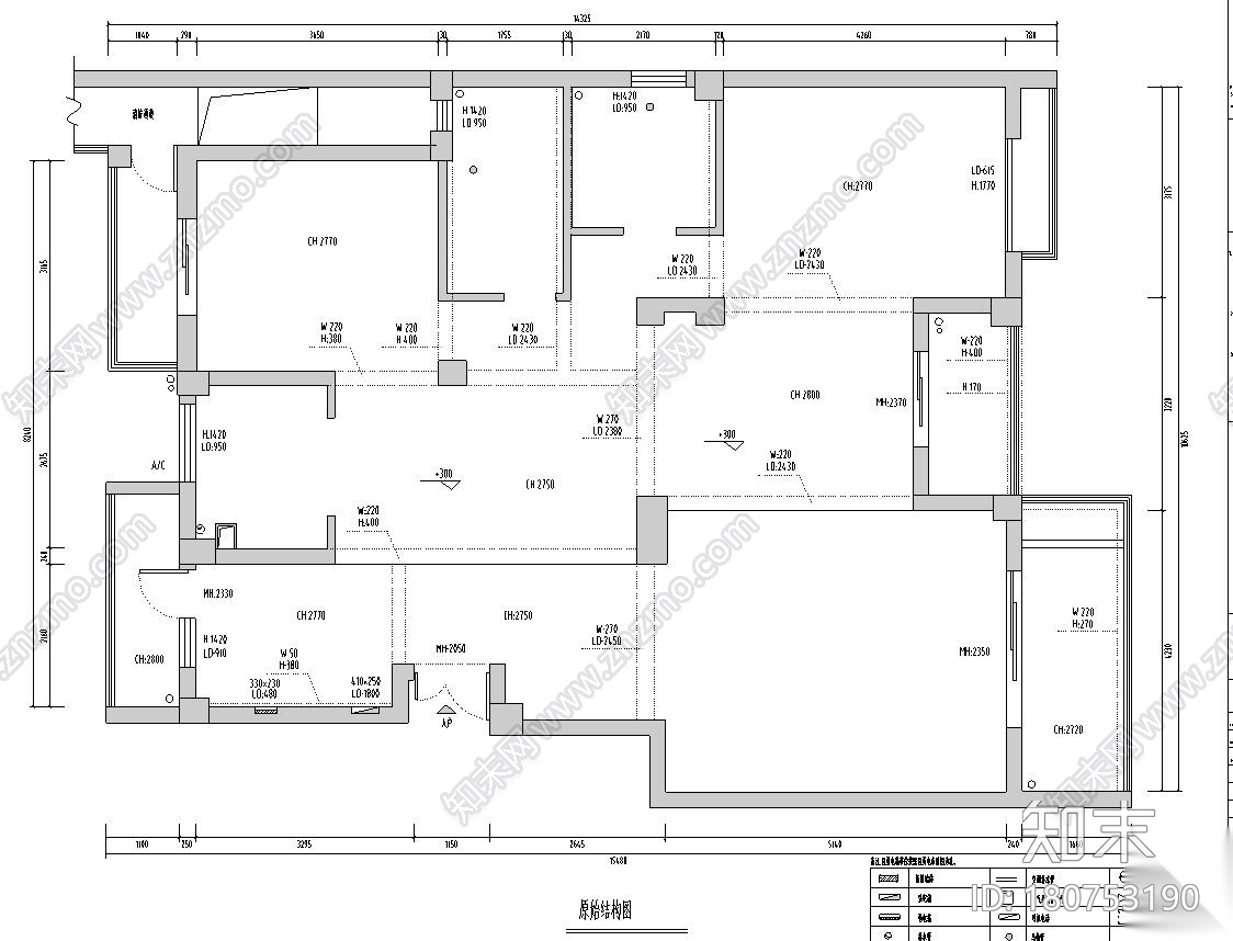 丽景天城样板房室内施工图设计施工图下载【ID:180753190】