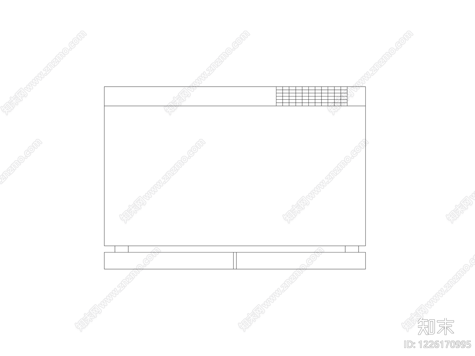 柜子cad施工图下载【ID:1226170995】