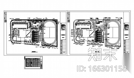 上海某小学绿化种植设计图cad施工图下载【ID:166301158】