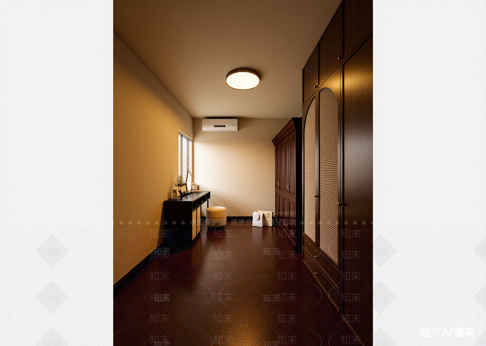 中古榻榻米卧室3D模型下载【ID:1214688045】