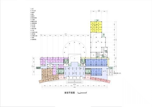 上海市高级人民法院审判法庭办公楼建筑设计文本cad施工图下载【ID:167233137】