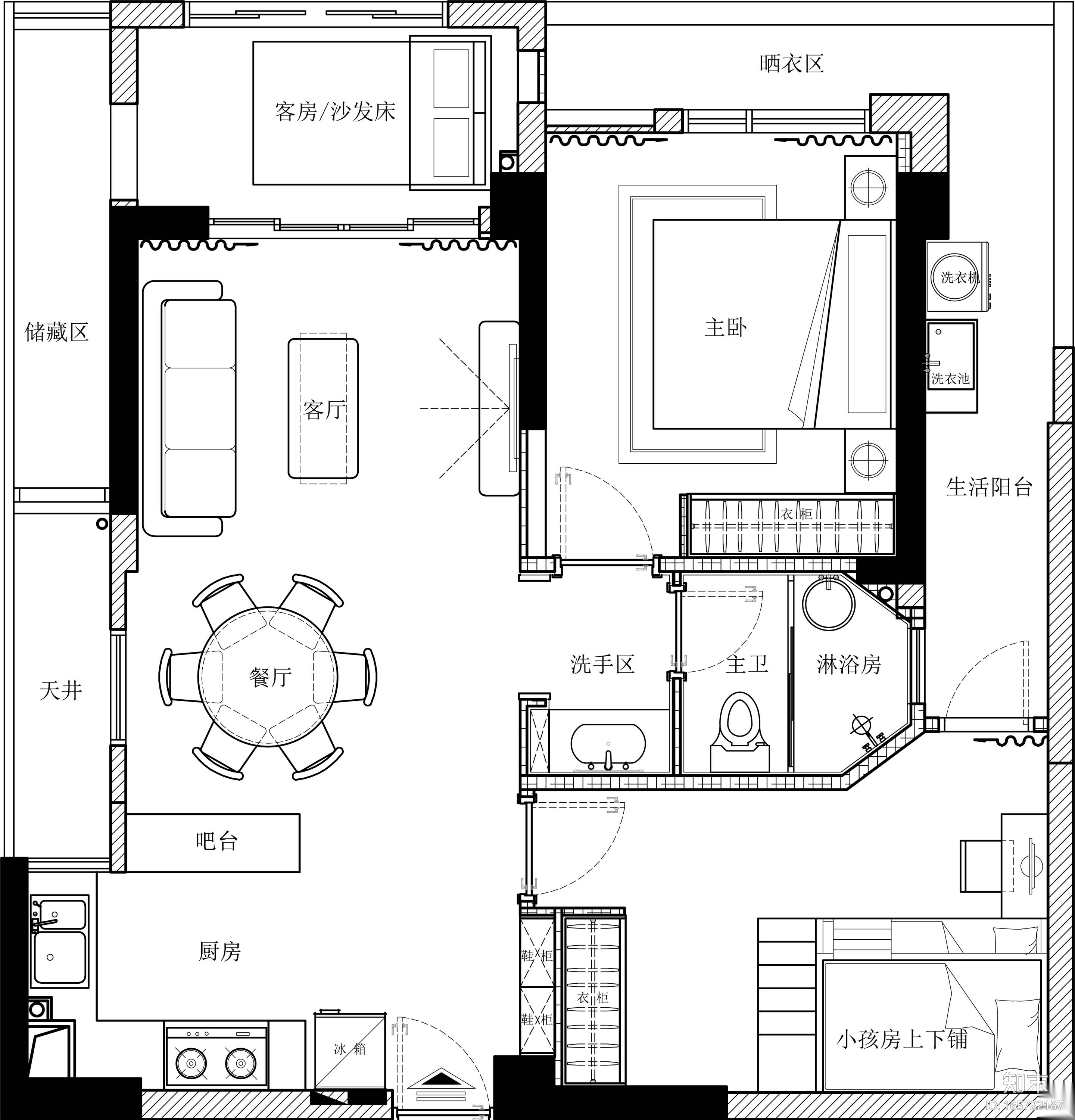 室内装修设计案例-176套施工图下载【ID:165722187】