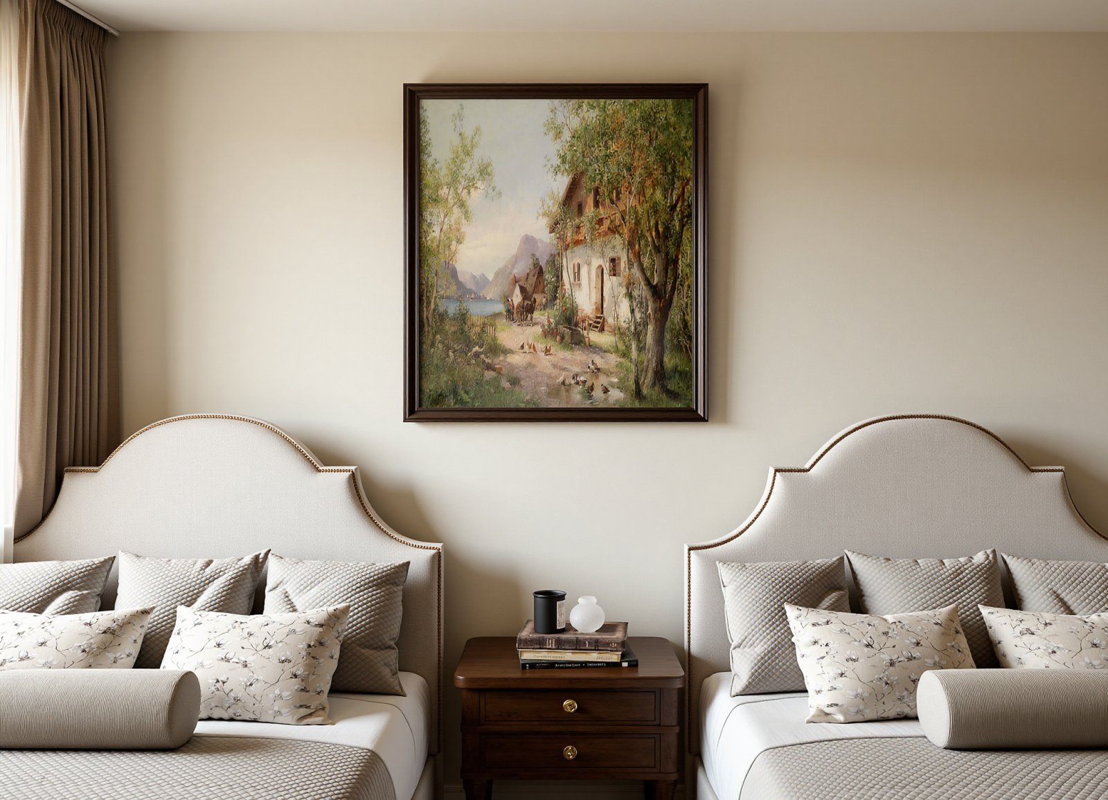 美式酒店客房3D模型下载【ID:1214705911】