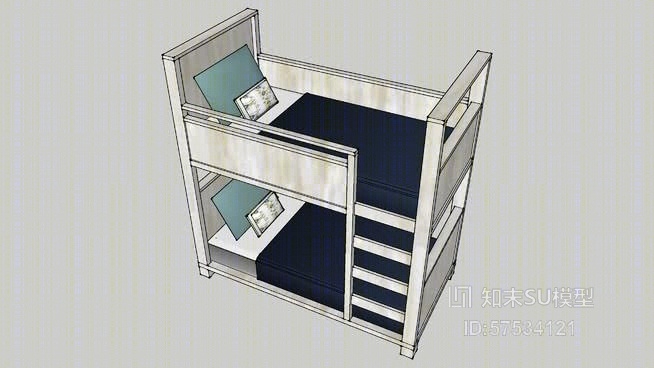 双层床SU模型下载【ID:519220487】