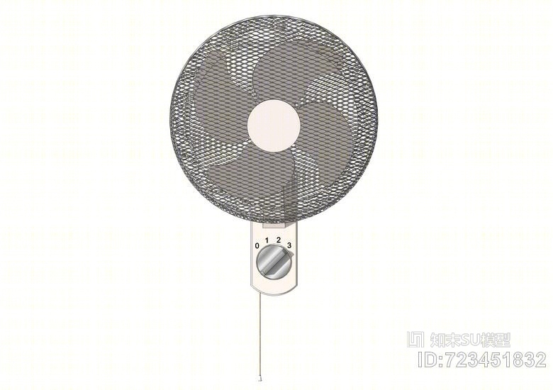 壁扇SU模型下载【ID:723451832】