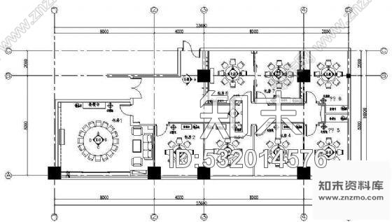 施工图某酒店餐厅包房装修图施工图下载【ID:532014576】