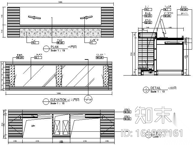 五星酒店宴会厅及会议厅施工图cad施工图下载【ID:161987161】