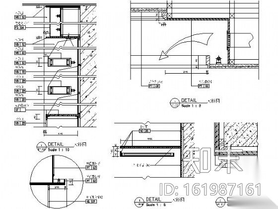 五星酒店宴会厅及会议厅施工图cad施工图下载【ID:161987161】