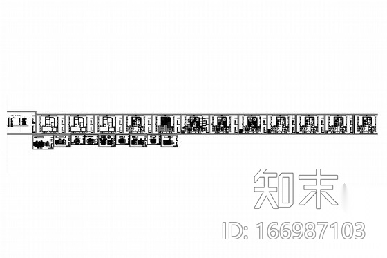 南北通透户型现代风格两居室装修图施工图下载【ID:166987103】