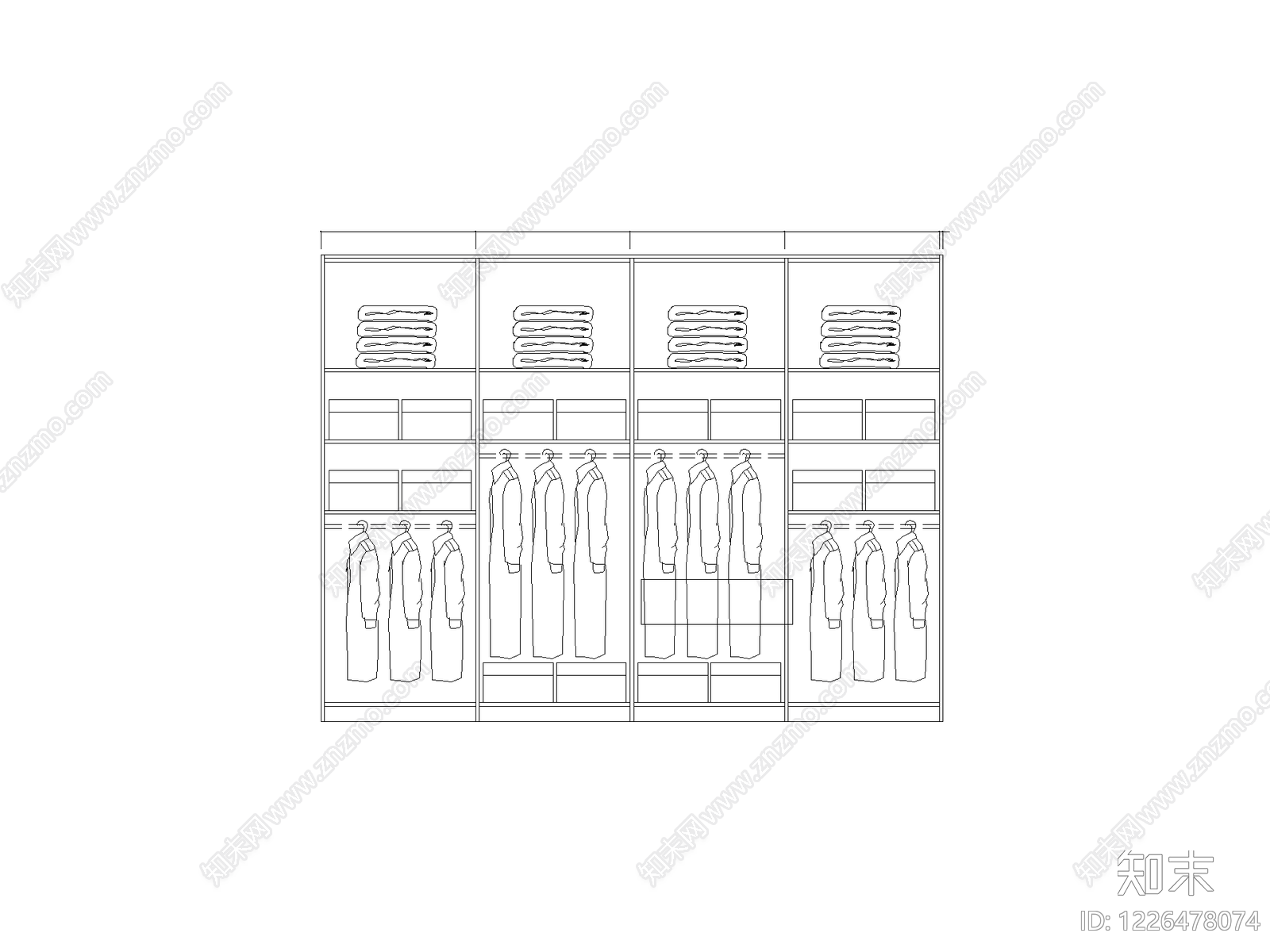 柜子cad施工图下载【ID:1226478074】