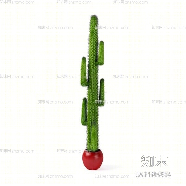 绿色盆栽3D模型下载【ID:31980884】
