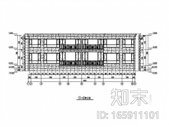 [天津]某招标项目楼外墙石材幕墙深化设计施工图cad施工图下载【ID:165911101】