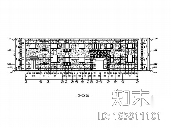 [天津]某招标项目楼外墙石材幕墙深化设计施工图cad施工图下载【ID:165911101】