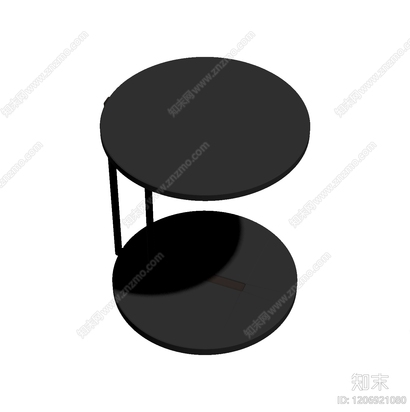圆形双层边桌3D模型下载【ID:1206921080】