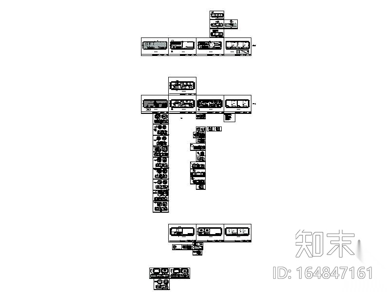 某茗茶馆私房菜室内装修图施工图下载【ID:164847161】