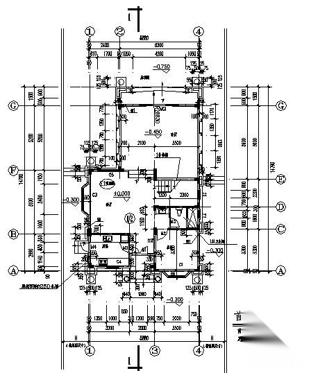 某三层别墅建筑方案图cad施工图下载【ID:151393112】