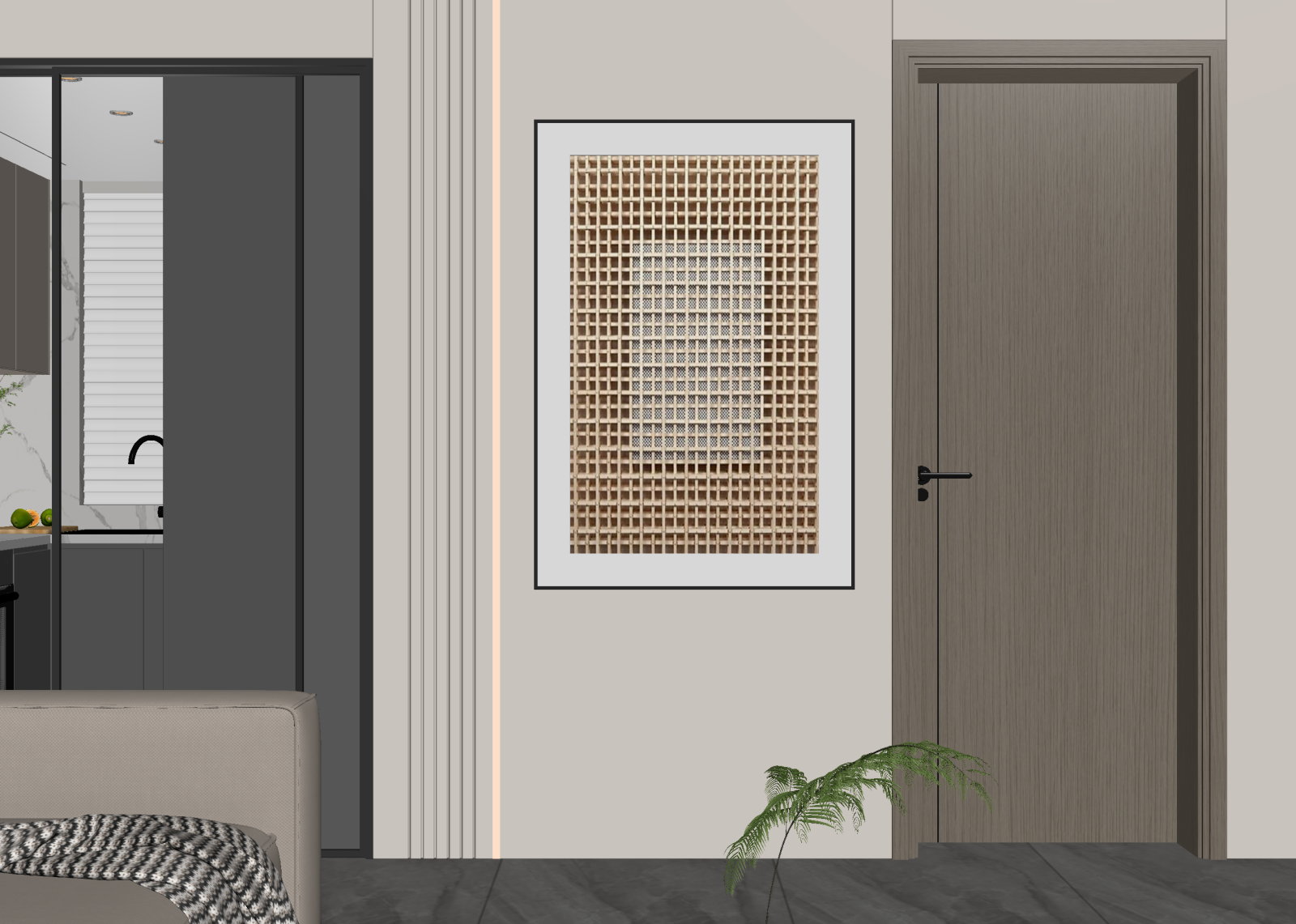 现代玄关3D模型下载【ID:1215084573】