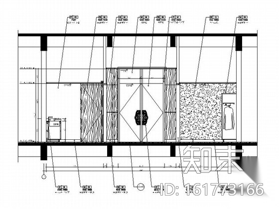 [江苏]某度假酒店餐厅包房B装修图cad施工图下载【ID:161773166】