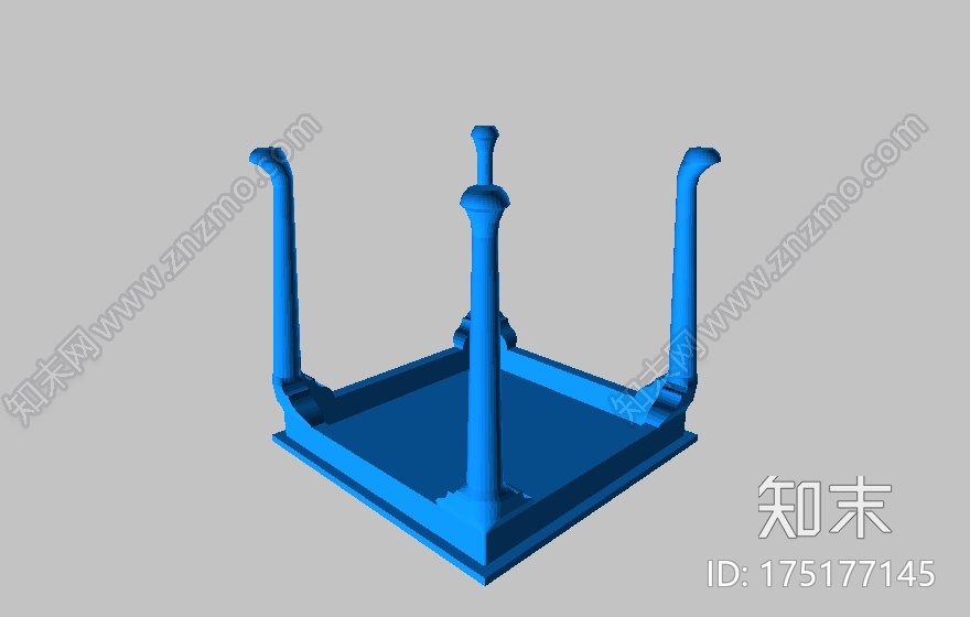 皇后安的复古欧式家具3d打印模型下载【ID:175177145】