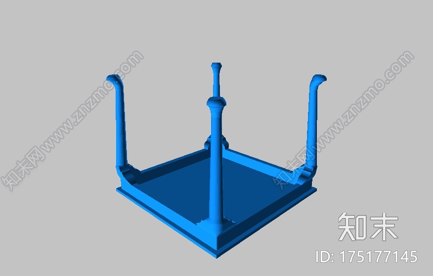 皇后安的复古欧式家具3d打印模型下载【ID:175177145】