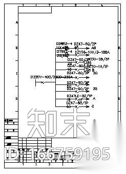 配电箱总装图及电气原理图cad施工图下载【ID:166759195】