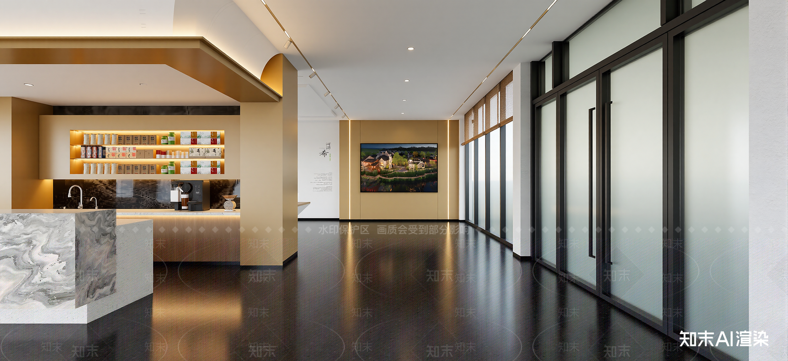 现代茶叶店SU模型下载【ID:1222195076】