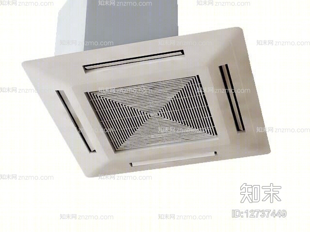 白色空调3D模型下载【ID:12737449】