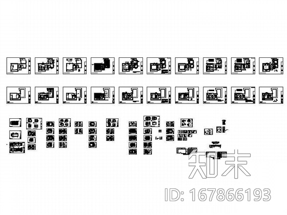 [上海]复式高级住宅内装图cad施工图下载【ID:167866193】